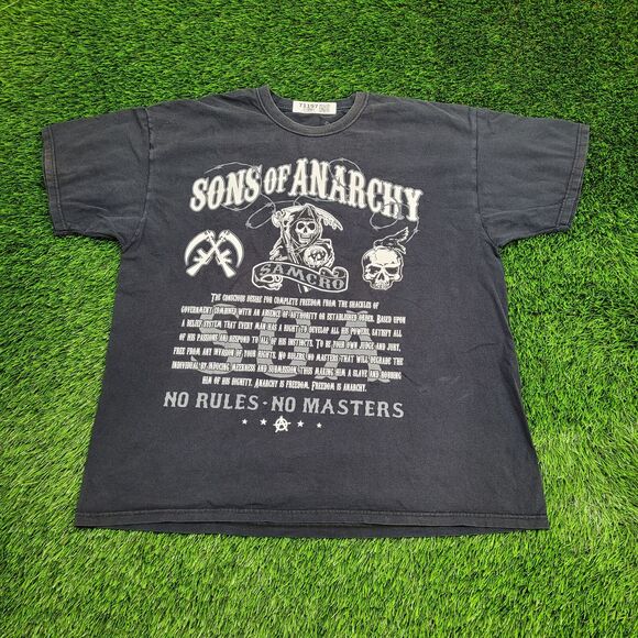 Sons-of-Anarchy TV-Shows Shirt XL 24x28 Black Grim-Reaper - Picture 1 of 14